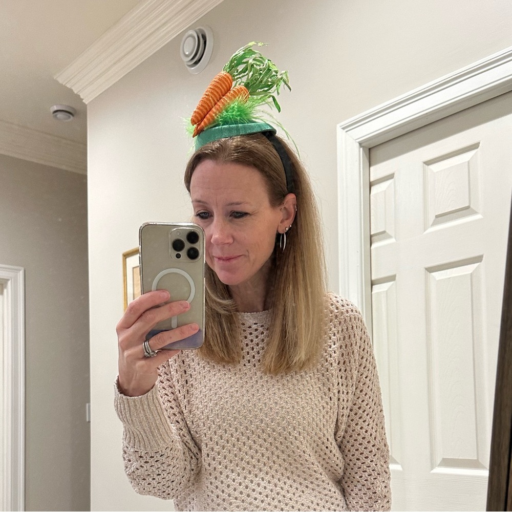 Hand Crafted Easter Carrot Headband